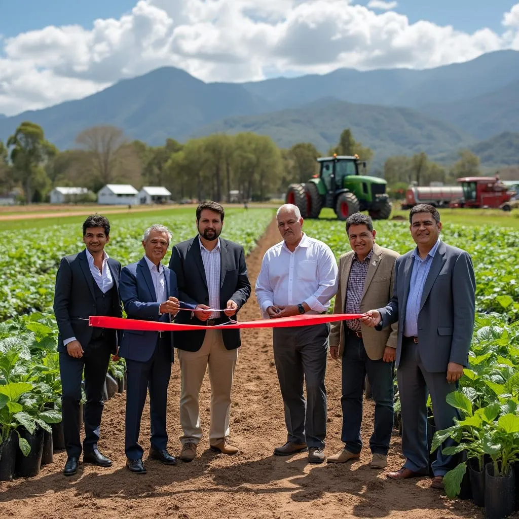 Ceremonia de inauguración de proyecto agroindustrial en Valle del Cauca